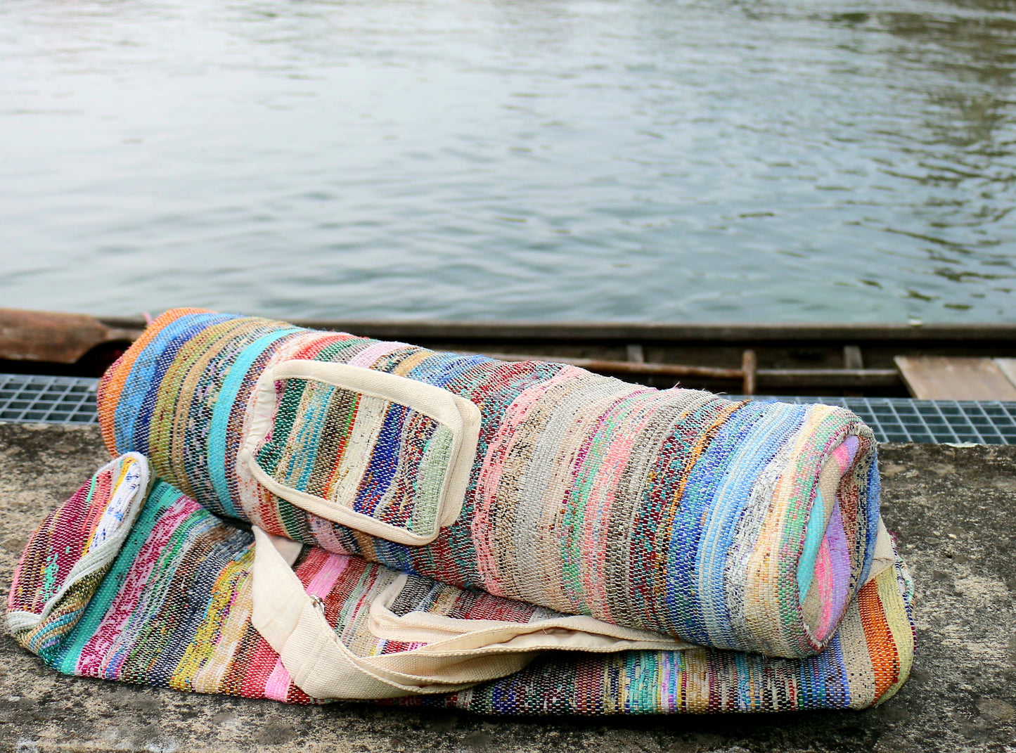 Upcycled Sari Yoga Mat Bag, Recycled Fabrics 285201